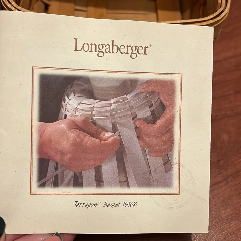 Vintage Longaberger 2003 Tarragon basket
